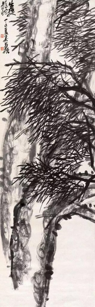 古代画松树最好的画家,昌硕历史人物