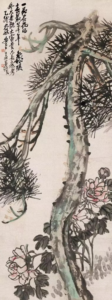 古代画松树最好的画家,昌硕历史人物