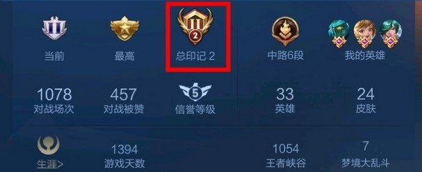 王者荣耀总印记图标解释,王者荣耀的王者印记