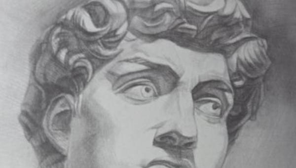 素描石膏阿格里巴的画法，近代历史人物素描简笔画