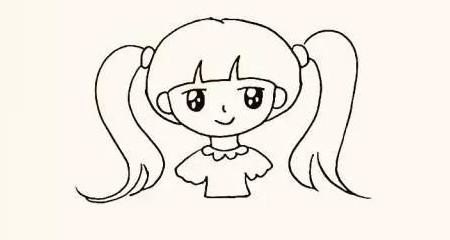 人物简笔画小女孩简笔画怎么画_怎么画古代很有风骨的古人屈原卡通儿童简笔画 - 华夏历史