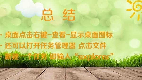 电脑计算机里的桌面不见了怎么办_电脑系统桌面不见了怎么调回来