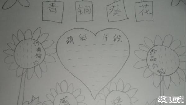 青铜葵花的手抄报怎么做 - 华夏历史