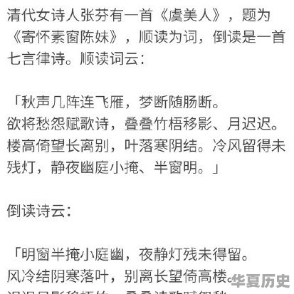古人有哪些好玩的文字游戏 - 华夏历史