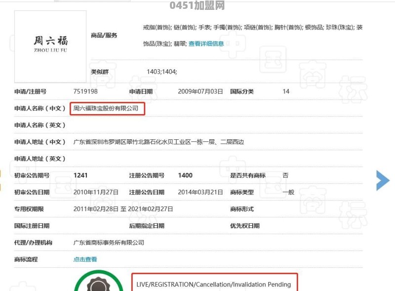 周大福、周生生、周囍囍、周大生、周六福，哪个品牌之间更近似呢