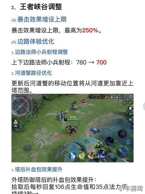《王者荣耀》5月30日“地震级” 兵线射程削弱 暴击效果增加上限 上单春天来了