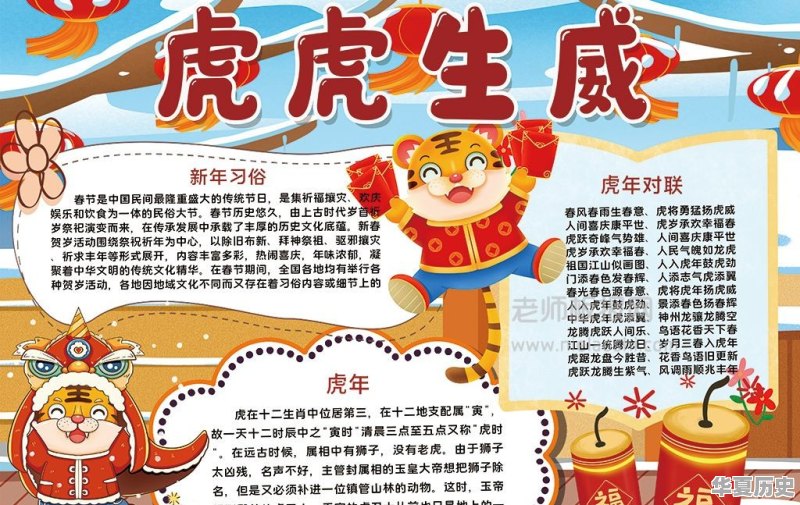 虎虎生威向未来手抄报内容 - 华夏历史