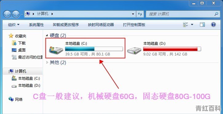 256g分盘c盘分多大合适