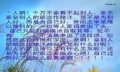 当别人看不起你时怎么办