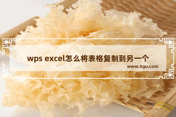 wps excel怎么将表格复制到另一个表格 WPS中将一个Excel的表单复制到另一个Excel中的方法