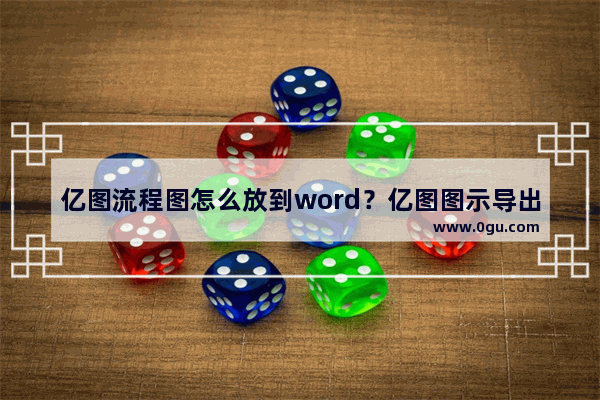 亿图流程图怎么放到word？亿图图示导出word教程