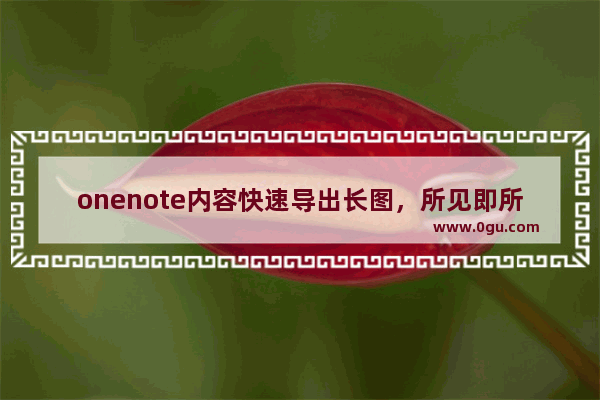 onenote内容快速导出长图，所见即所得