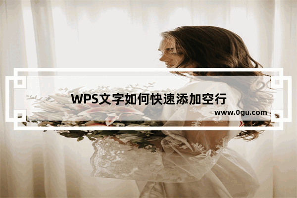 WPS文字如何快速添加空行