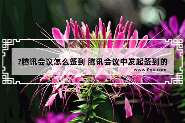 ?腾讯会议怎么签到 腾讯会议中发起签到的方法教程