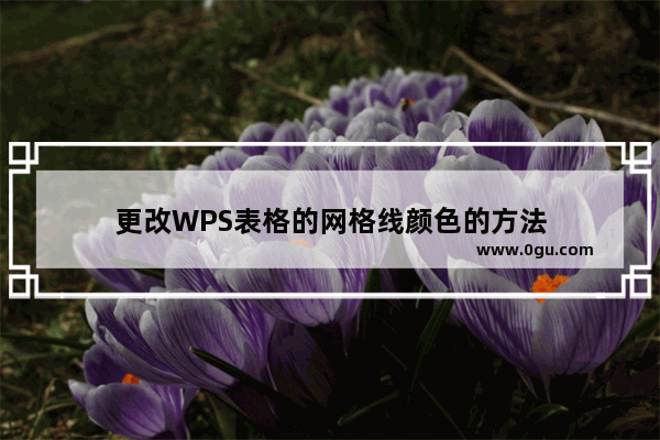 更改WPS表格的网格线颜色的方法