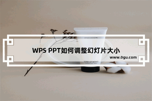 WPS PPT如何调整幻灯片大小