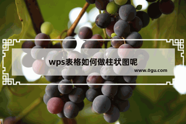 wps表格如何做柱状图呢