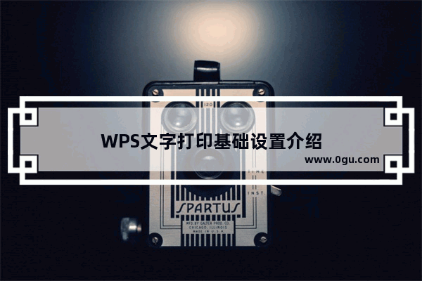 WPS文字打印基础设置介绍