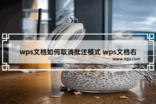 wps文档如何取消批注模式 wps文档右侧批注去除教程