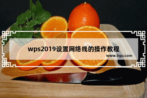 wps2019设置网络线的操作教程