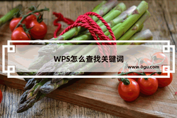 WPS怎么查找关键词