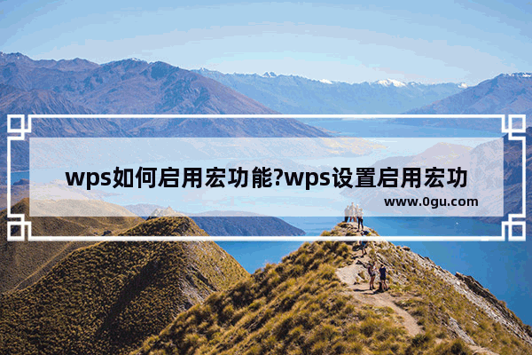 wps如何启用宏功能?wps设置启用宏功能方法