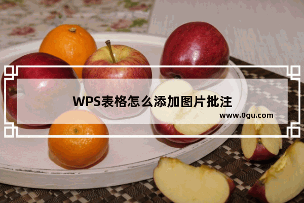 WPS表格怎么添加图片批注