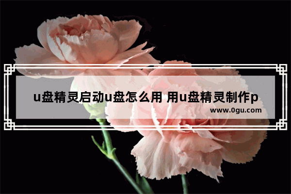 u盘精灵启动u盘怎么用 用u盘精灵制作pe启动盘教程