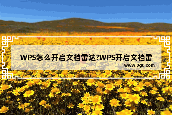 WPS怎么开启文档雷达?WPS开启文档雷达教程