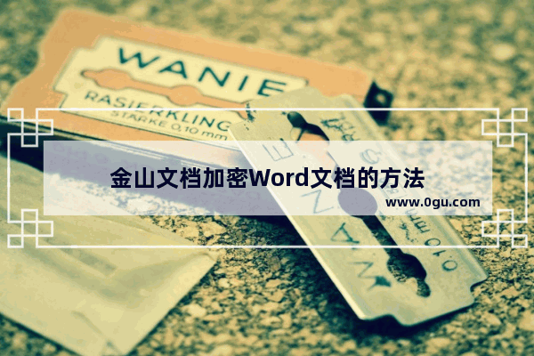 金山文档加密Word文档的方法