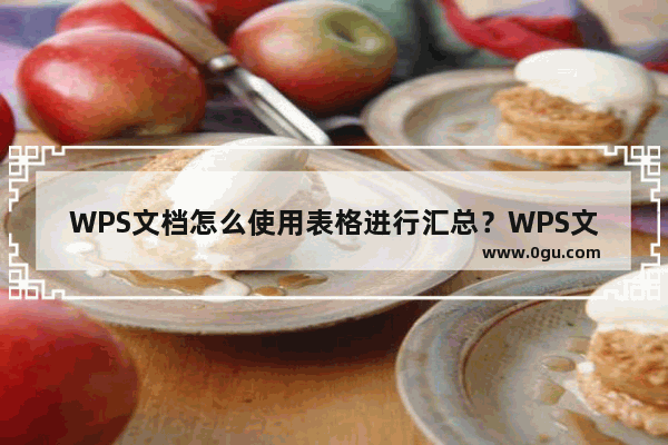 WPS文档怎么使用表格进行汇总？WPS文档汇总功能教学