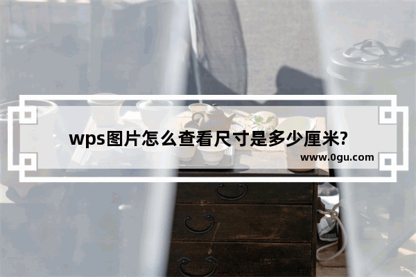 wps图片怎么查看尺寸是多少厘米?