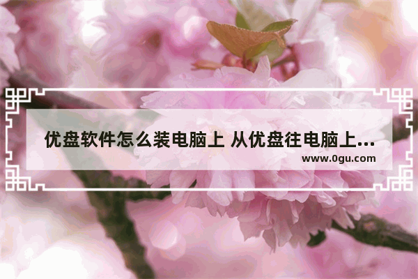 优盘软件怎么装电脑上 从优盘往电脑上装软件的步骤