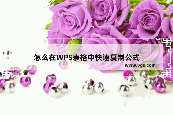 怎么在WPS表格中快速复制公式