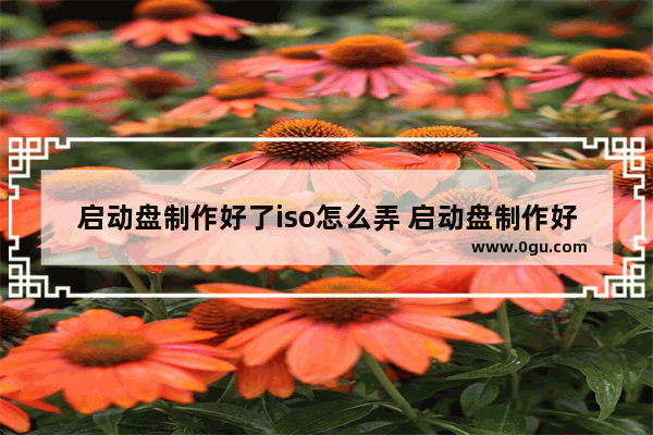 启动盘制作好了iso怎么弄 启动盘制作好了iso怎么弄回来