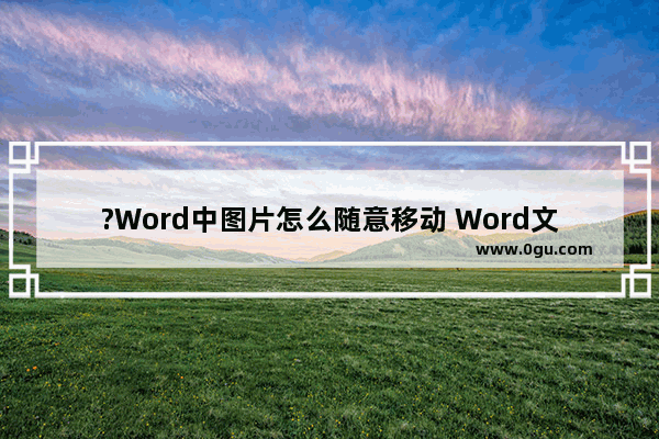 ?Word中图片怎么随意移动 Word文档中移动图片的方法教程