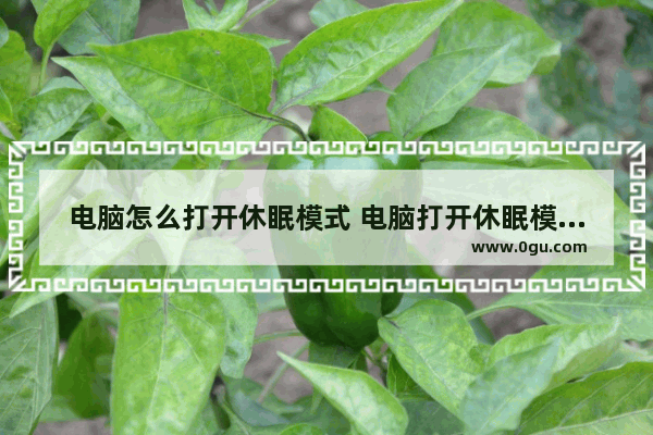 电脑怎么打开休眠模式 电脑打开休眠模式怎么才能打开