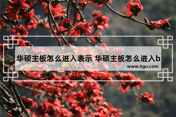 华硕主板怎么进入表示 华硕主板怎么进入bios设置configuration