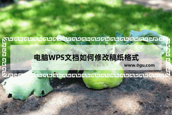 电脑WPS文档如何修改稿纸格式