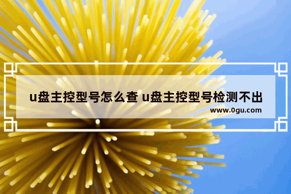 u盘主控型号怎么查 u盘主控型号检测不出来