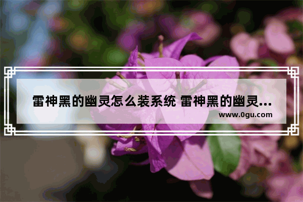 雷神黑的幽灵怎么装系统 雷神黑的幽灵怎么装系统教程