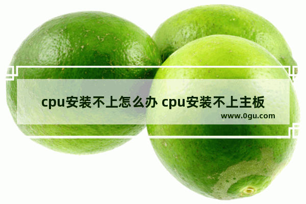 cpu安装不上怎么办 cpu安装不上主板
