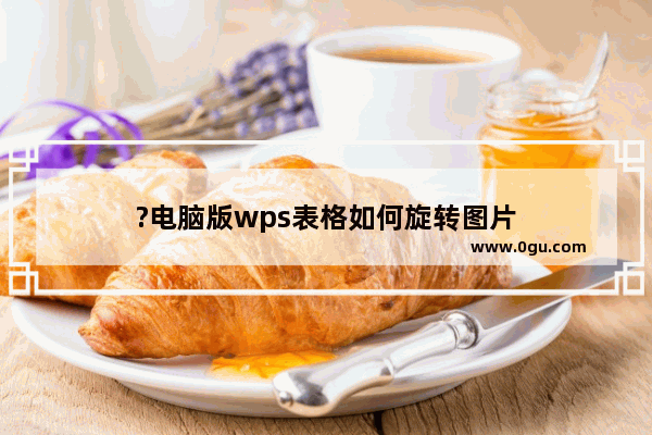 ?电脑版wps表格如何旋转图片
