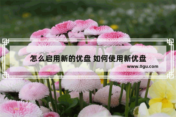 怎么启用新的优盘 如何使用新优盘
