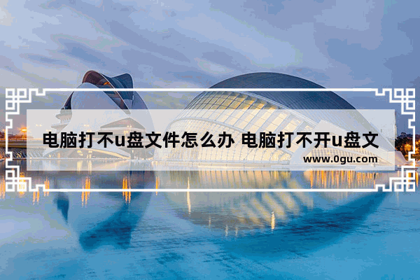 电脑打不u盘文件怎么办 电脑打不开u盘文件是怎么回事