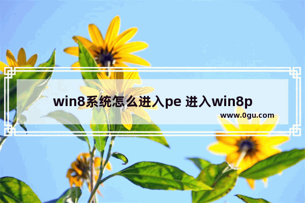 win8系统怎么进入pe 进入win8pe安装win7