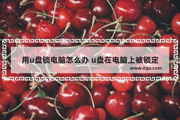 用u盘锁电脑怎么办 u盘在电脑上被锁定