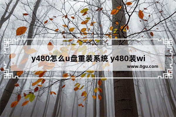 y480怎么u盘重装系统 y480装win7