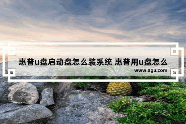 惠普u盘启动盘怎么装系统 惠普用u盘怎么重装系统