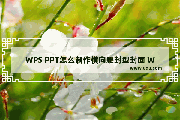 WPS PPT怎么制作横向腰封型封面 WPS PPT制作横向腰封型封面的方法